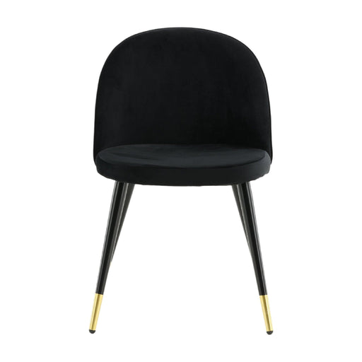 QUVIO Fino Velvet Eetkamerstoel - Set van 2 - Luxe Comfort - Modern Design