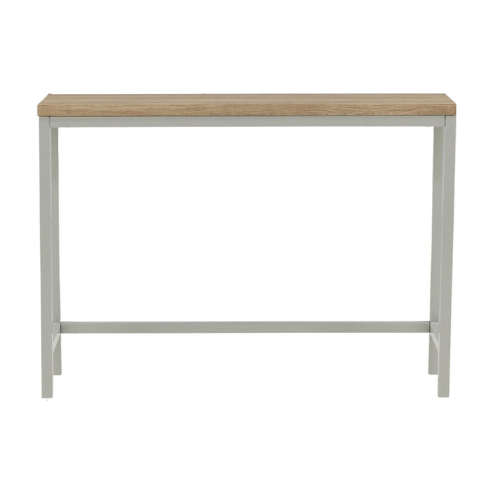 QUVIO Kiri Bijzettafel - Scandinavisch design - Grijs en natuur - 110x30x80 cm