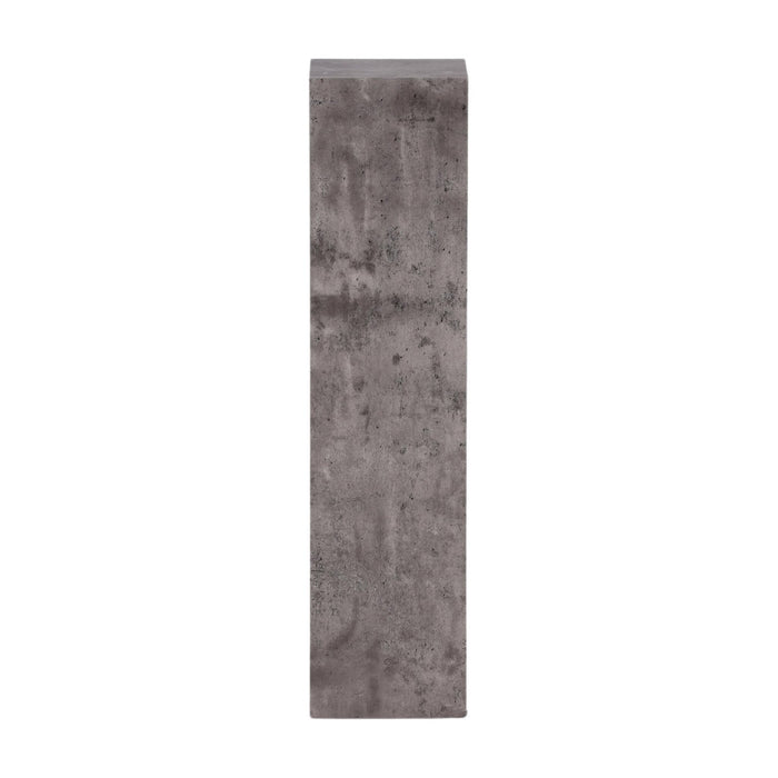 QUVIO Cato Bijzettafel zuil - Industrieel Design - Betonnen Look - Grijs MDF