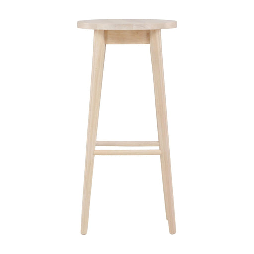 QUVIO Lumo Barkruk 2-pack - Whitewash Hout - Stijlvol en Comfortabel
