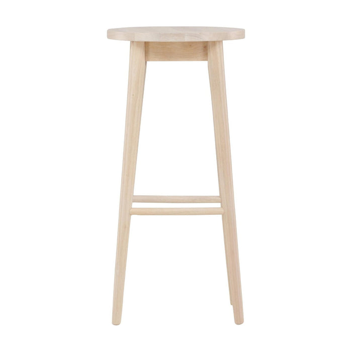 QUVIO Lumo Barkruk 2-pack - Whitewash Hout - Stijlvol en Comfortabel