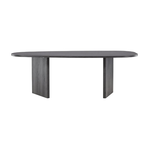 QUVIO Eettafel Taro - Zwart MDF - 220x100 cm - Tijdloos Design