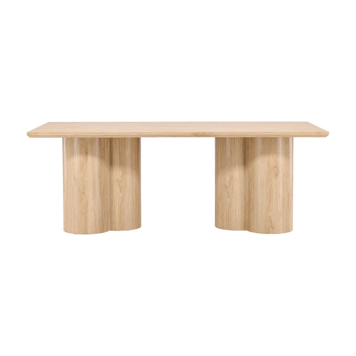 QUVIO Runo Eettafel Whitewash 100x210 cm