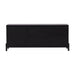 QUVIO Glenwood Dressoir - Zwart MDF - Stijlvol en Functioneel - Duurzaam Design