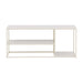 QUVIO Stijlvolle Salontafel - Moderne Uitstraling - Beige Staal - Drie Oppervlakken