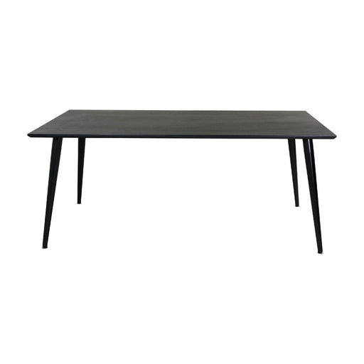 QUVIO Eettafel Harbor - Zwart Fineer - Duurzaam en Elegant Design