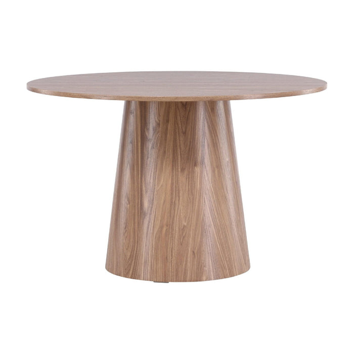 QUVIO Eettafel Odin - Scandinavisch Design - Ronde Tafel - Natuurlijk MDF