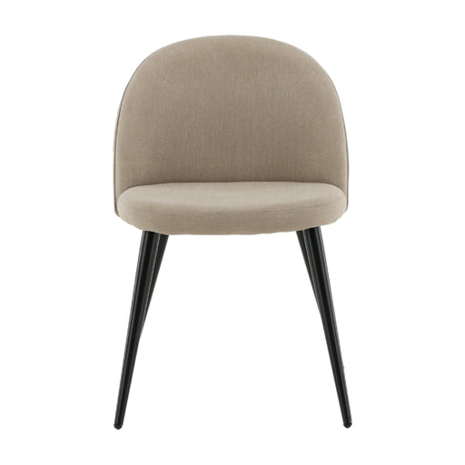 QUVIO Eetkamerstoelen 2 pack - Beige - Moderne Stijl