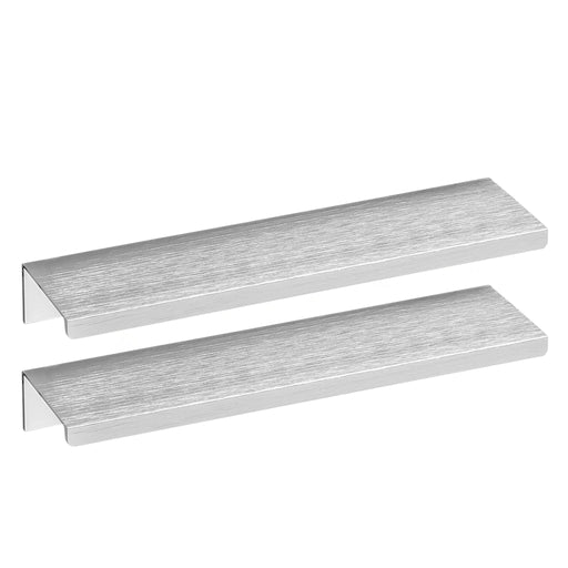 XIVADA Handgreep Hide - handvat - zilver - 128 mm boorafstand - Set van 2