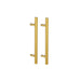 XIVADA Handgreep Reza - handvat - goud - 192 mm boorafstand - Set van 2