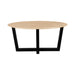 QUVIO Eettafel Sofia - Ovaal - 160x90 cm - W-poot - FSC gecertificeerd mangohout - Naturel
