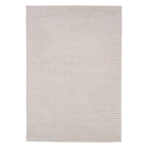 Nest of Nora Vloerkleed laagpolig 240x340 rechthoekig - Modern patroon - Wit