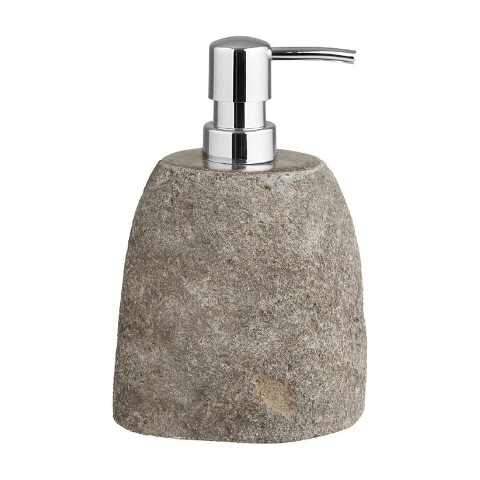 Nest of Nora Zeepdispenser badkamer - Riviersteen 11x8x18 cm - Natural