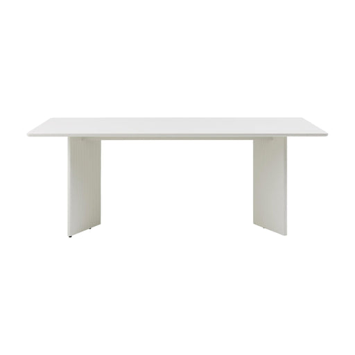 Nest of Nora Rechthoekige eettafel Lona - MDF 200x90 cm - Ribbelpoten - Greige