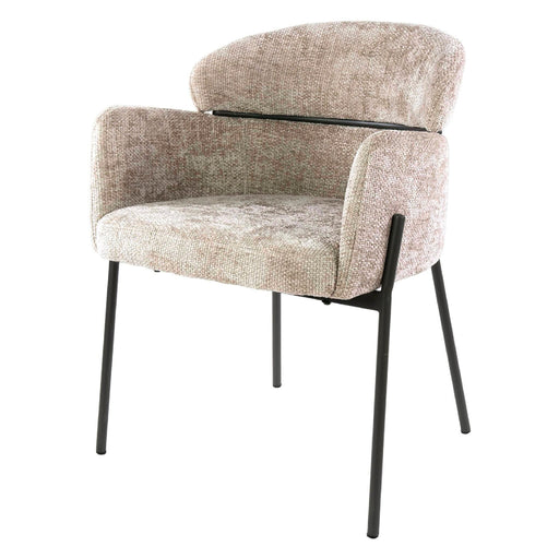 Set van 2 - Nest of Nora Eetkamerstoelen Alea met armleuning - Zand