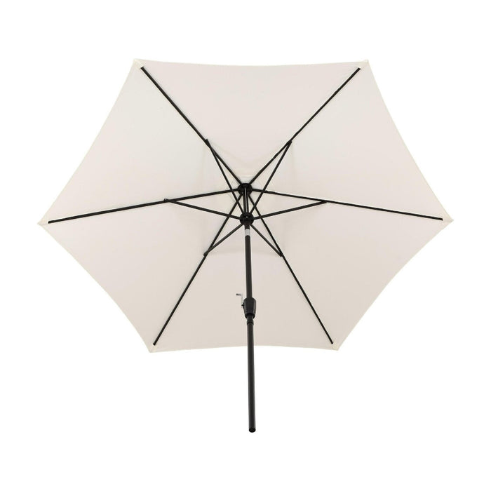 Nest of Nora Tuinparasol 3 meter - Aluminium Base - Polyester doek - Wit