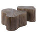 Nest of Nora Salontafel set Sena - Set van 2 Shamrock - Massief teak hout - Espresso