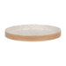 Nest of Nora Dienblad vierkant 40x40 cm - Serveerblad bamboe MDF capiz - Beige