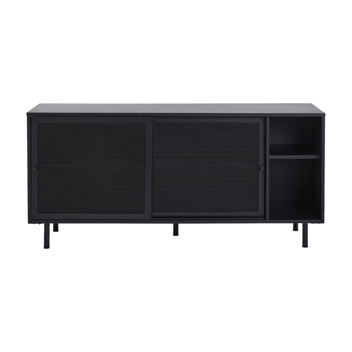 Nest of Nora Dressoir Evin - 160 cm met schuifdeuren en lades - Metaal - Zwart