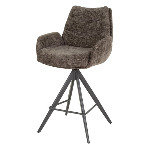 Set van 2 - Nest of Nora Barstoelen Sarvo - Draaibaar met armleuning - Comfortabele zitting - Taupe