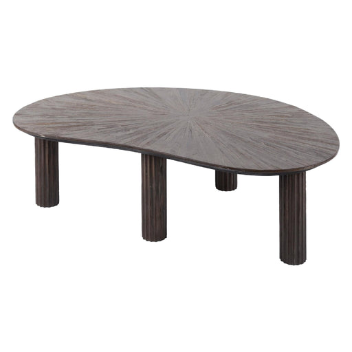 Nest of Nora Salontafel Sena - Niervormig 110 cm - Massief teak hout - Espresso