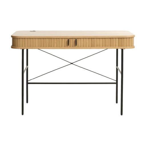 Nest of Nora Bureau Nova - Met lade en kabeldoorvoer 120x60 cm - Eikenfineer - Naturel