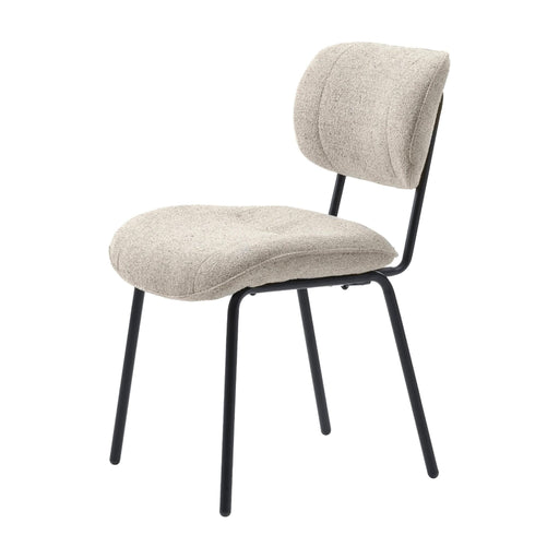 Set van 2 - Nest of Nora Eetkamerstoelen Kylo - Bouclé - Offwhite