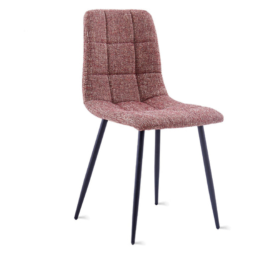 Set van 2 - Nest of Nora Eetkamerstoelen Noa - Stof - Burgundy