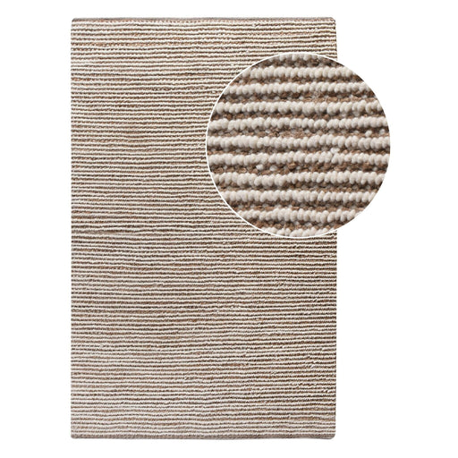 Nest of Nora Vloerkleed handgeweven 200x300 cm - Wol Jute - Naturel Ivoor
