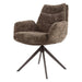 Set van 2 Nest of Nora Sarvo eetkamerstoelen met armleuning draaibaar – taupe