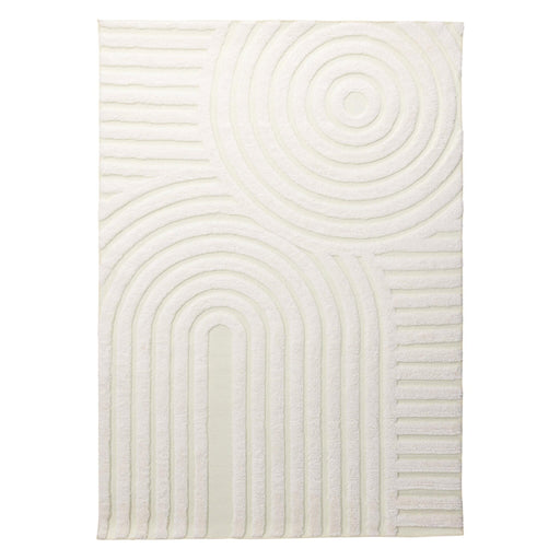 Nest of Nora Vloerkleed laagpolig 230x160 cm rechthoek - Polyester - Wit