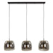 Nest of Nora Hanglamp Nero - 3-lichts Ø35 cm - Modern design - Smoke glas
