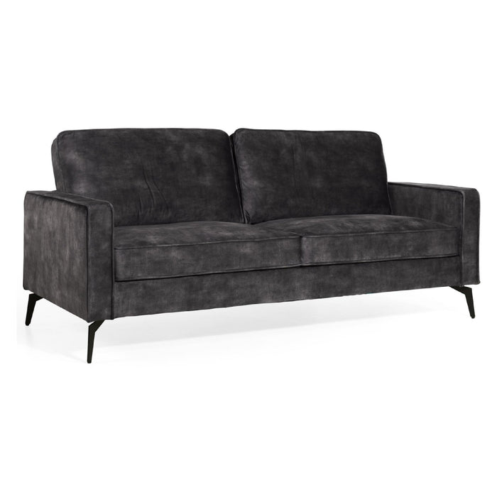 Nest of Nora Linnen 2.5-zits bank Nevi - Comfortabele sofa - Velvet antraciet