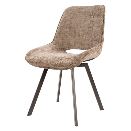 Set van 4 - Nest of Nora Draaibare eetkamerstoelen Eldan - Champagne