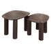 Nest of Nora Salontafel set Sena - Set van 2 Vierhoekig - Massief teak hout - Espresso