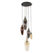 Nest of Nora Hanglamp Suni - Getrapt 5-lichts - E27 fitting - Zwart