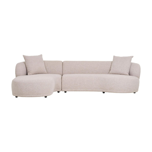 Nest of Nora Loungebank Aaren - met 2 kussens - Links - Natural