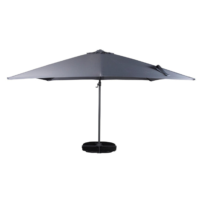 Nest of Nora Zweefparasol 3 meter - Verstelbaar en draaibaar - Donker grijs