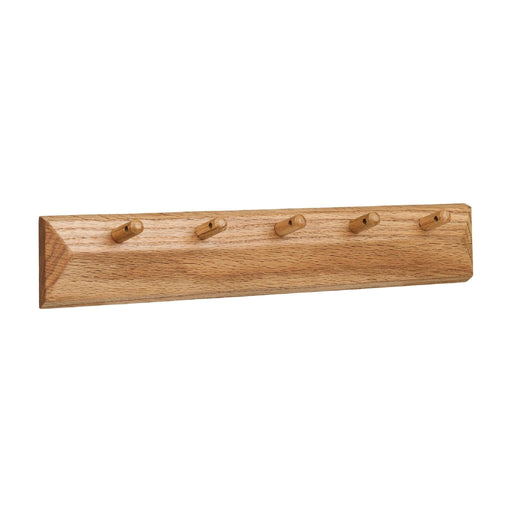Nest of Nora Wandkapstok met 5 haken 50x8.5 cm - Eiken - Natural