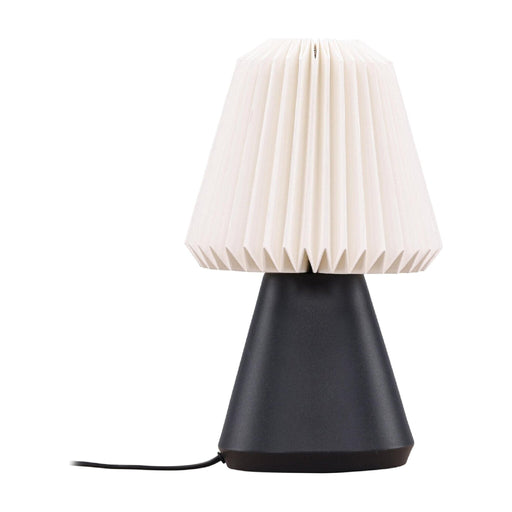 Nest of Nora Tafellamp design - Bureaulamp met plissé kap - Zwart