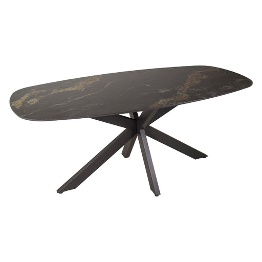 Nest of Nora Eettafel deens ovaal 180 cm - Spider poot - Zwart