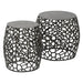 Nest of Nora Bijzettafel set Sivon - Set van 2 - Metaal - Zwart nikkel