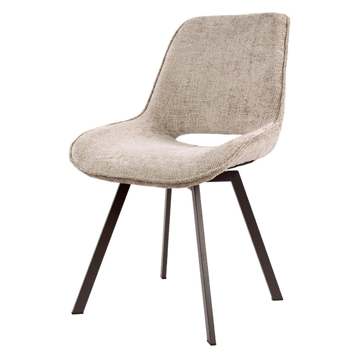 Set van 4 - Nest of Nora Draaibare eetkamerstoelen Eldan - Zand