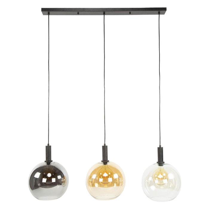 Nest of Nora Hanglamp Siva - 3-lichts bolvormig - Ø30cm - Zwart
