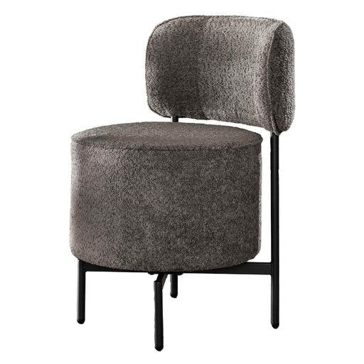 Set van 2 - Nest of Nora Eetkamerstoelen Kiro - Draaibaar - Bouclé grijs