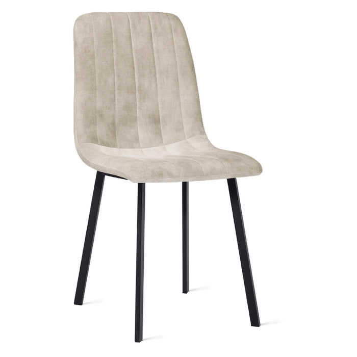 Set van 2 - Nest of Nora Eetkamerstoelen Meva - Fluwelen bekleding - Velvet Taupe