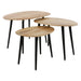Nest of Nora Salontafel set van 3 - Organisch design - Acaciahout