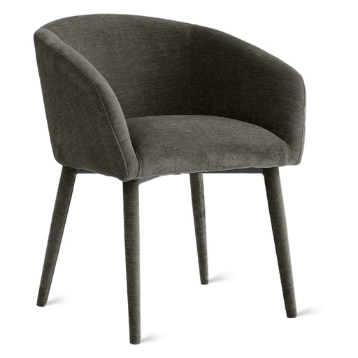 Set van 2 - Nest of Nora Eetkamerstoelen Alva - Stof - Beklede poten - Bruin