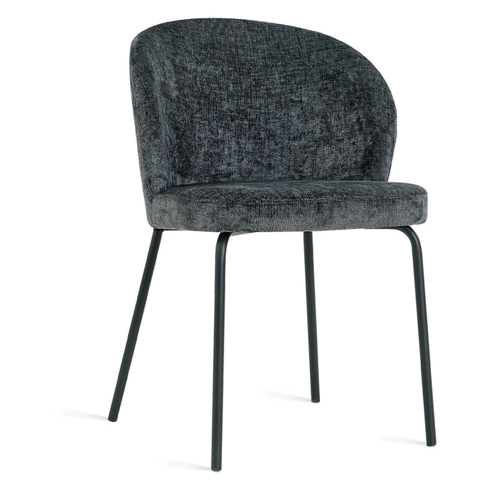Set van 2 - Nest of Nora Eetkamerstoelen Lilo - Stof - Antraciet