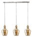 Nest of Nora Hanglamp - 3 lichts eetkamperlamp - Oud zilver